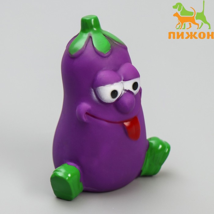

Игрушка пищащая "Весёлый баклажан", 10 см