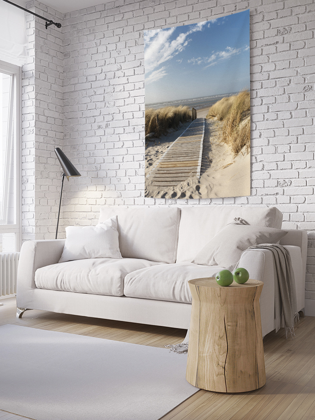 

Вертикальное фотопанно на стену JoyArty Дорожка к воде 100x150 см, Дорожка к воде