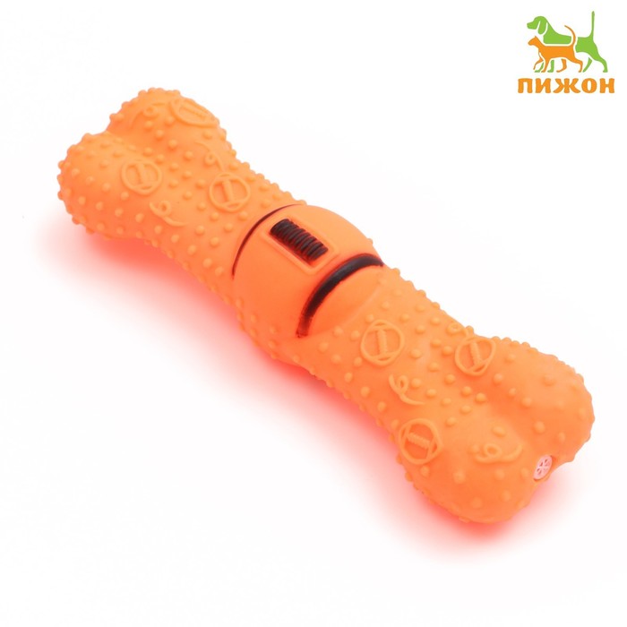 

Игрушка пищащая "Мегакость" для собак, 22,5 см, оранжевая