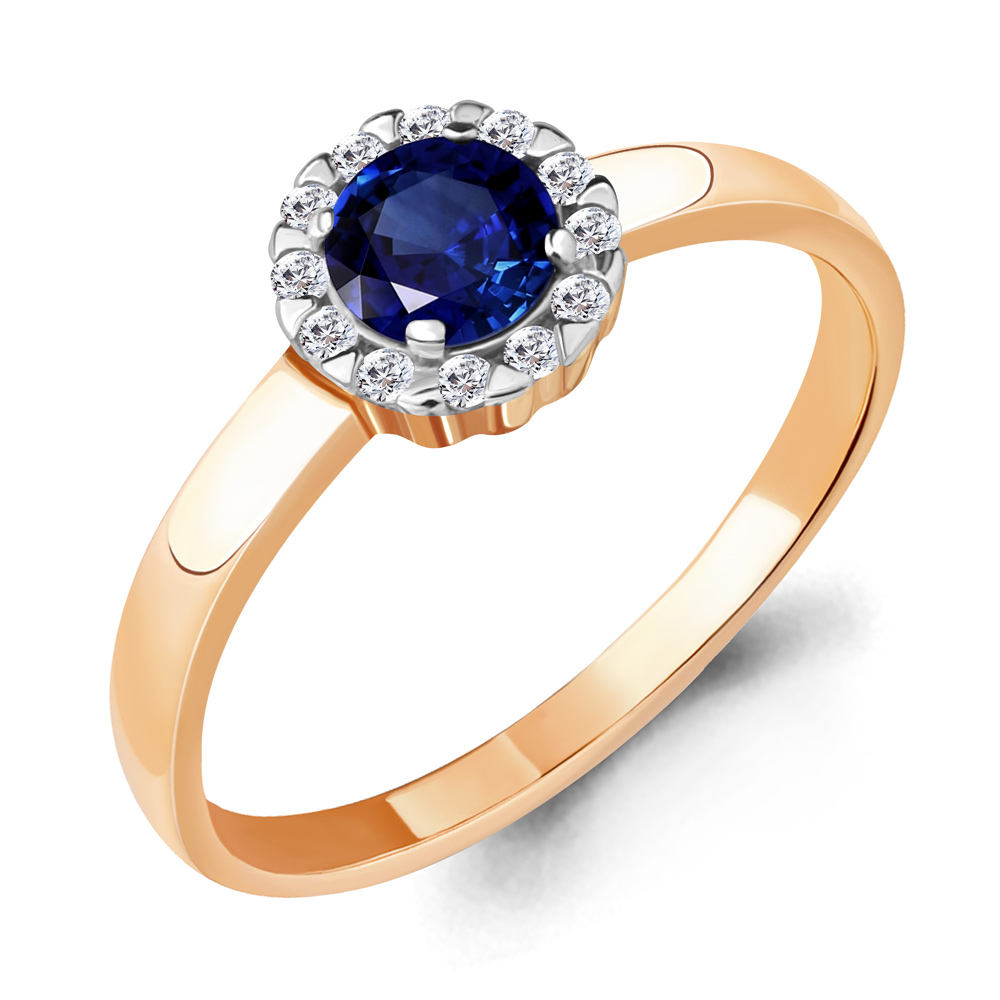 

Кольцо из золота р. 17 AQUAMARINE 68475АБ_585_кз, 68475АБ_585_кз