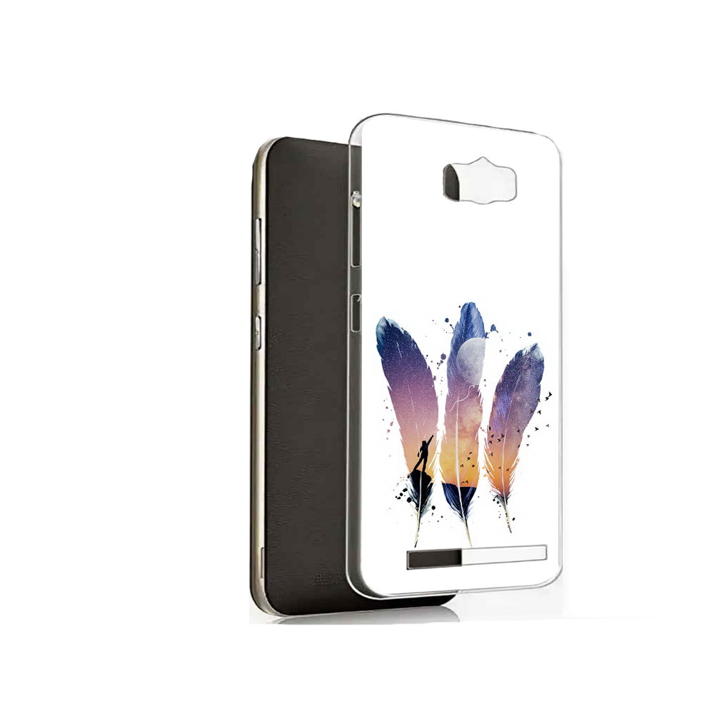 Чехол MyPads Tocco для Asus ZenFone Max (ZC550KL) небесные перья
