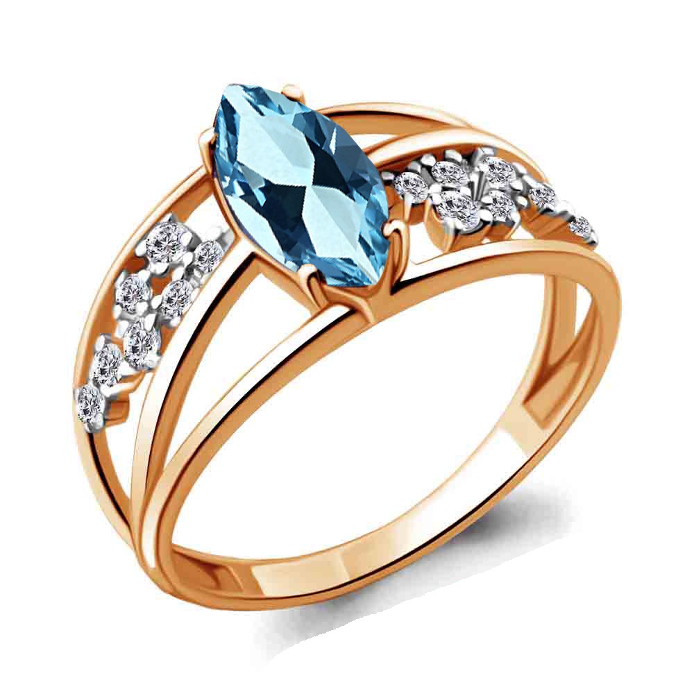 

Кольцо из серебра р. , AQUAMARINE 65865506А_925_з, 65865506А_925_з