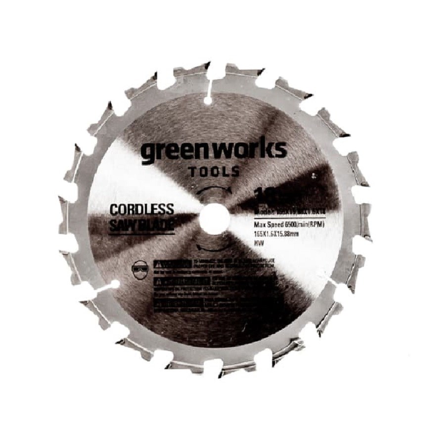 Пильный диск по дереву для циркулярной мини пилы Greenworks 120х9,5мм, 24Т 2952507