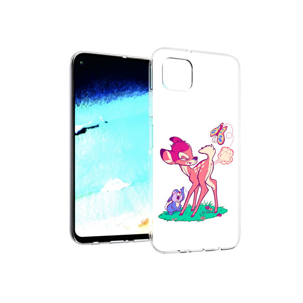 

Чехол MyPads Tocco для Huawei Nova 6 SE смешной олененок, Прозрачный, Tocco