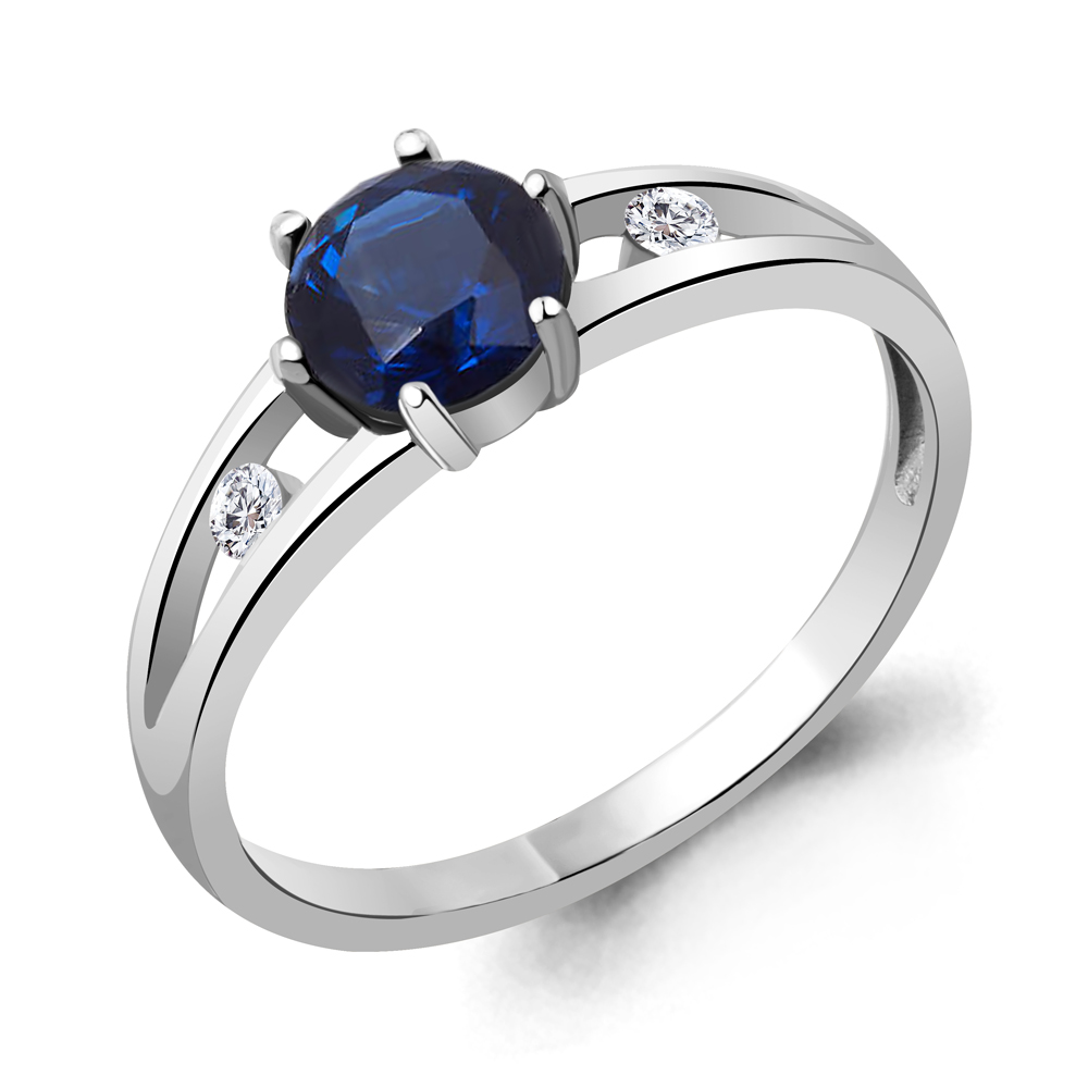 

Кольцо из серебра р.  AQUAMARINE 68784Б_925_р, 68784Б_925_р