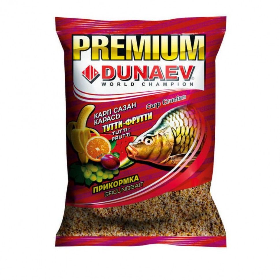 

Прикормка DUNAEV PREMIUM Карп Сазан Тутти-Фрутти (1кг), Коричневый, PREMIUM