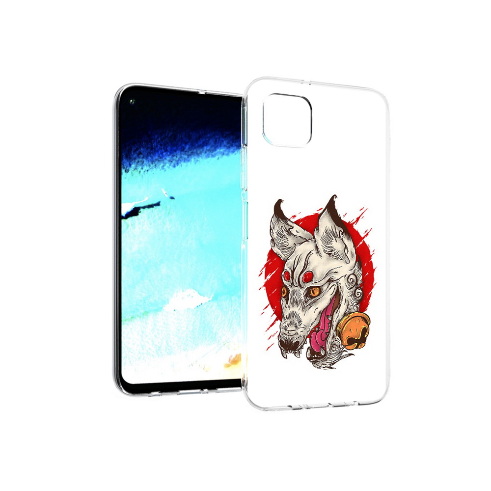 

Чехол MyPads Tocco для Huawei Nova 6 SE страшная собака, Прозрачный, Tocco