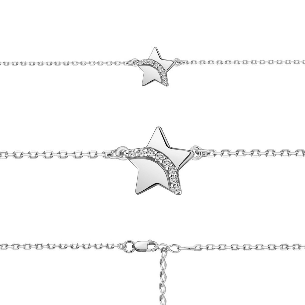

Браслет из серебра р. 16 AQUAMARINE 74579А_925_р, 74579А_925_р