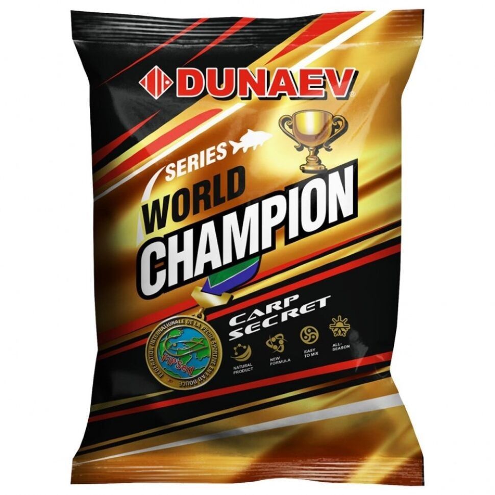 

Прикормка DUNAEV WORLD CHAMPION Carp Secret (1кг), Коричневый, WORLD CHAMPION