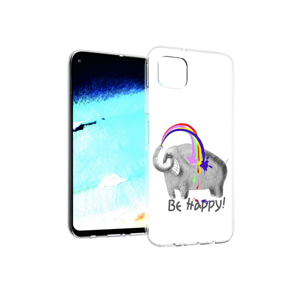 

Чехол MyPads Tocco для Huawei Nova 6 SE счастливый слон, Прозрачный, Tocco