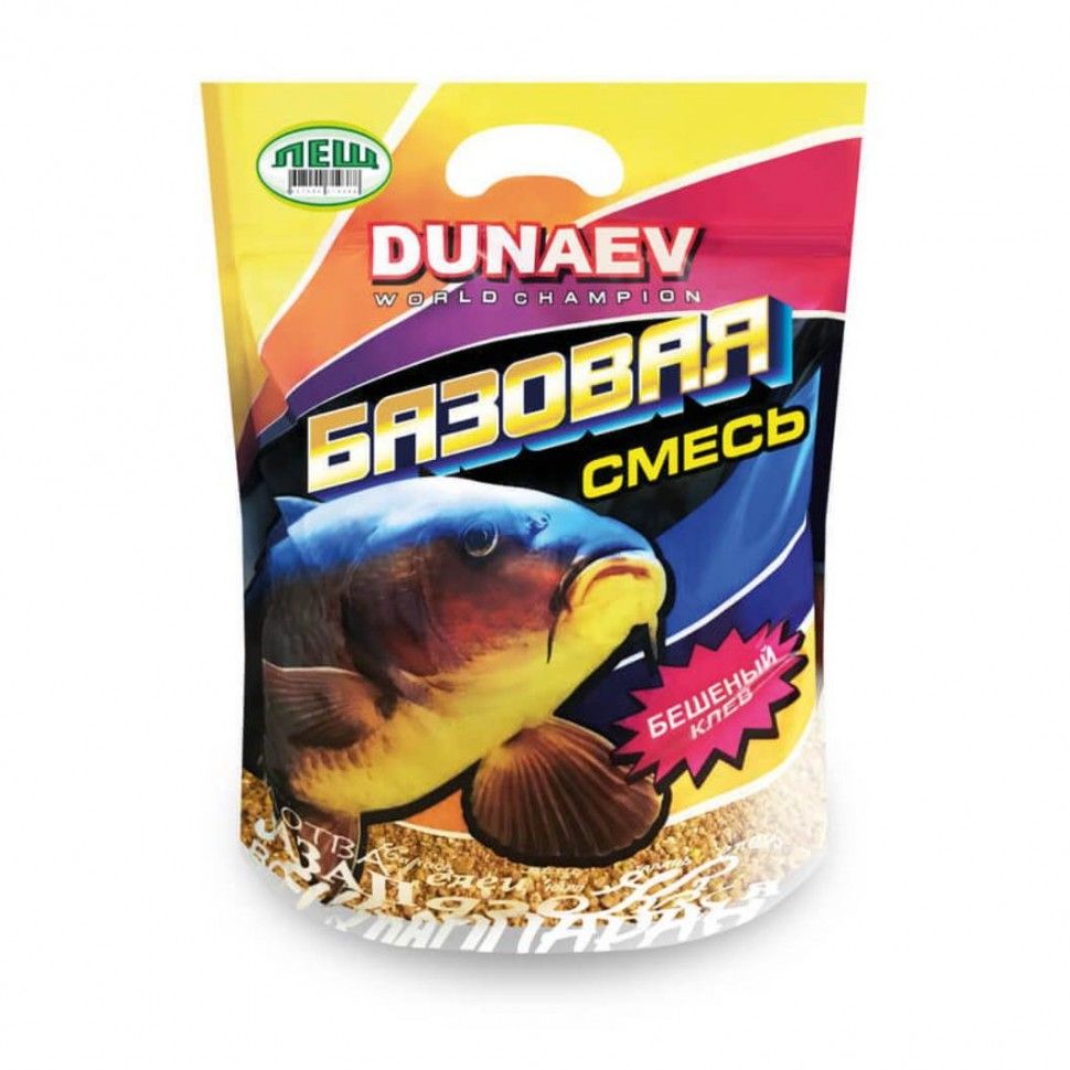 

Прикормка DUNAEV Базовая смесь 2.5 кг Лещ