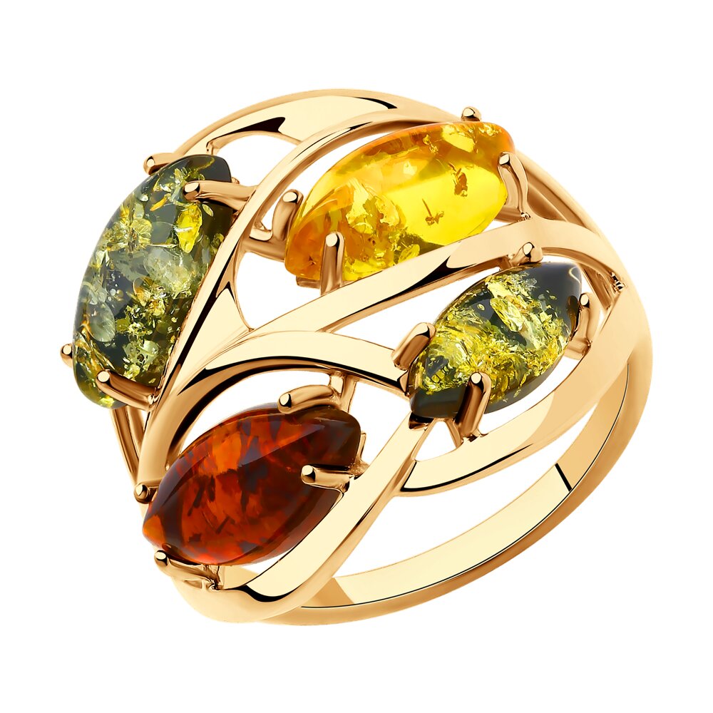 

Кольцо из серебра р.  Diamant 93-310-00442-1, янтарь прессованный, 93-310-00442-1