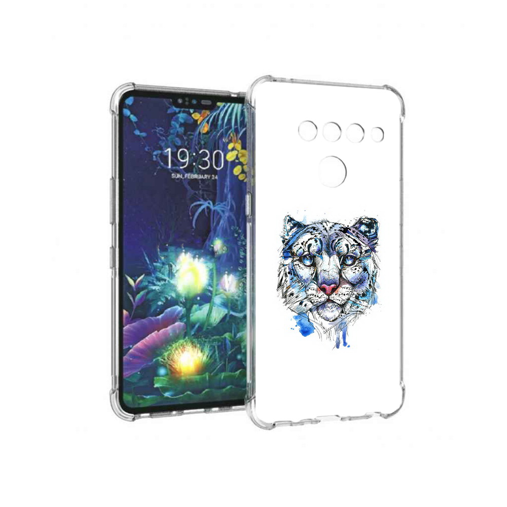 

Чехол MyPads Tocco для LG V50 ThinQ водяной тигр, Прозрачный, Tocco