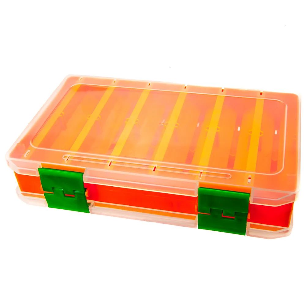 Коробка FisherBox FB-240D orange (24x15x05) двухсторонняя