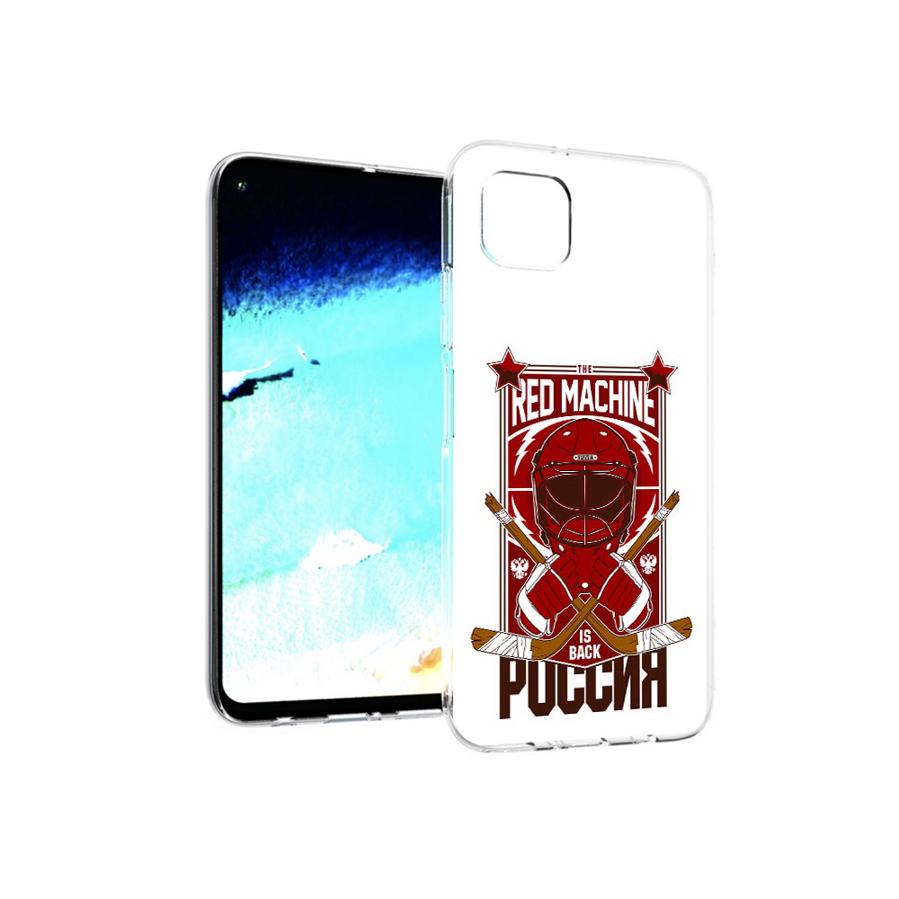 

Чехол MyPads Tocco для Huawei Nova 6 SE хоккей россия, Прозрачный, Tocco