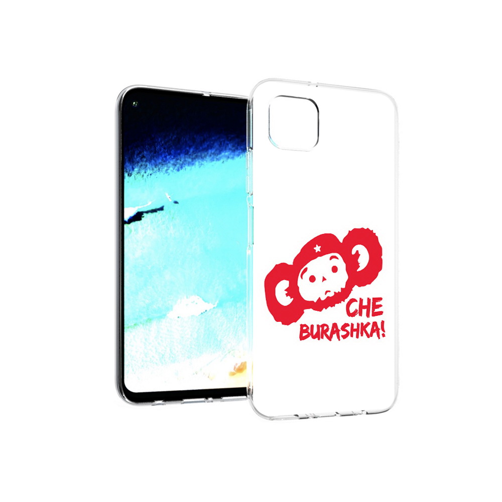 

Чехол MyPads Tocco для Huawei Nova 6 SE чебурашка, Прозрачный, Tocco