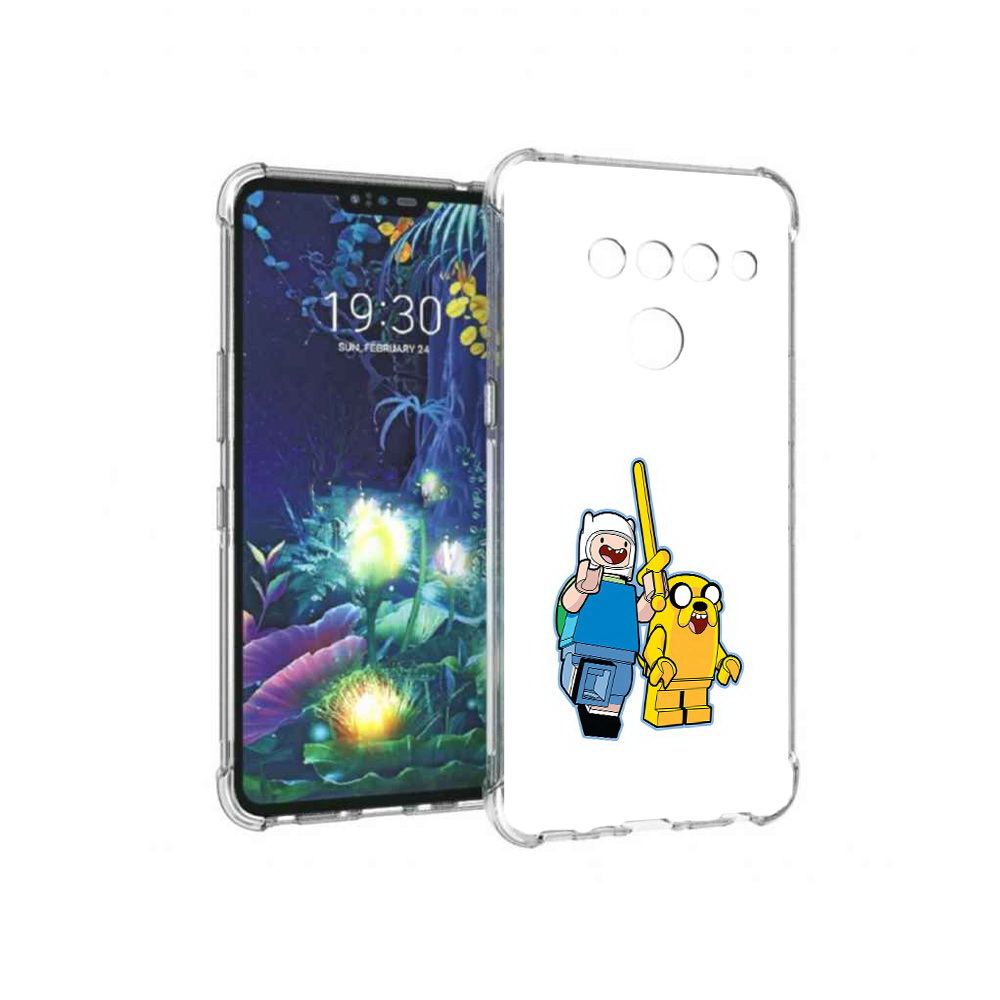 

Чехол MyPads Tocco для LG V50 ThinQ время приключений лего, Прозрачный, Tocco