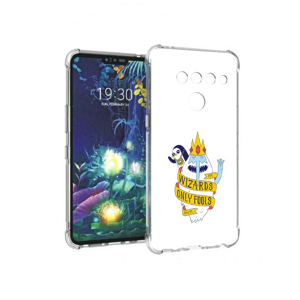 

Чехол MyPads Tocco для LG V50 ThinQ время приключений снежный король, Прозрачный, Tocco