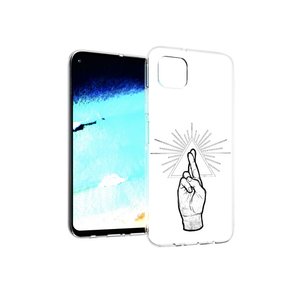 

Чехол MyPads Tocco для Huawei Nova 6 SE черно белая рука, Прозрачный, Tocco