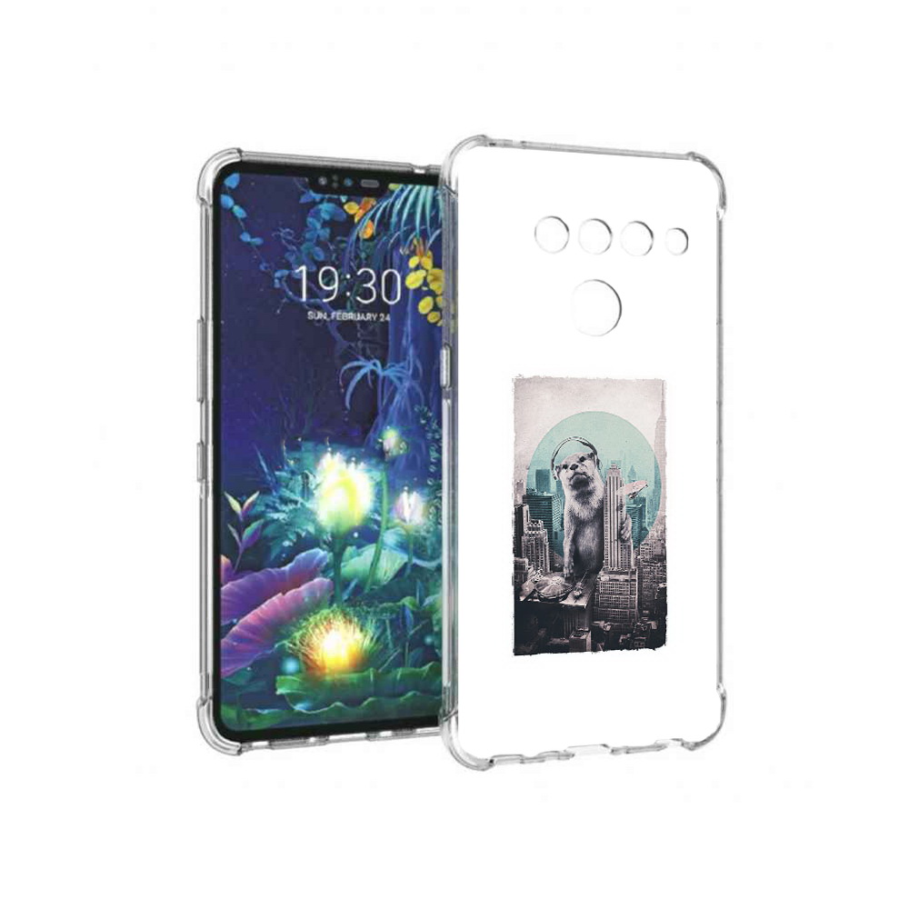 

Чехол MyPads Tocco для LG V50 ThinQ выдра в городе, Прозрачный, Tocco
