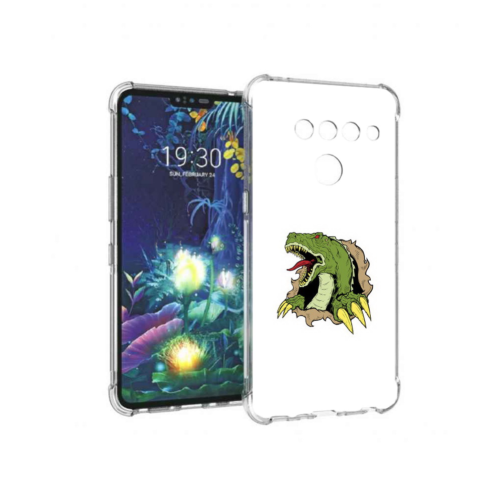 

Чехол MyPads Tocco для LG V50 ThinQ годзила, Прозрачный, Tocco