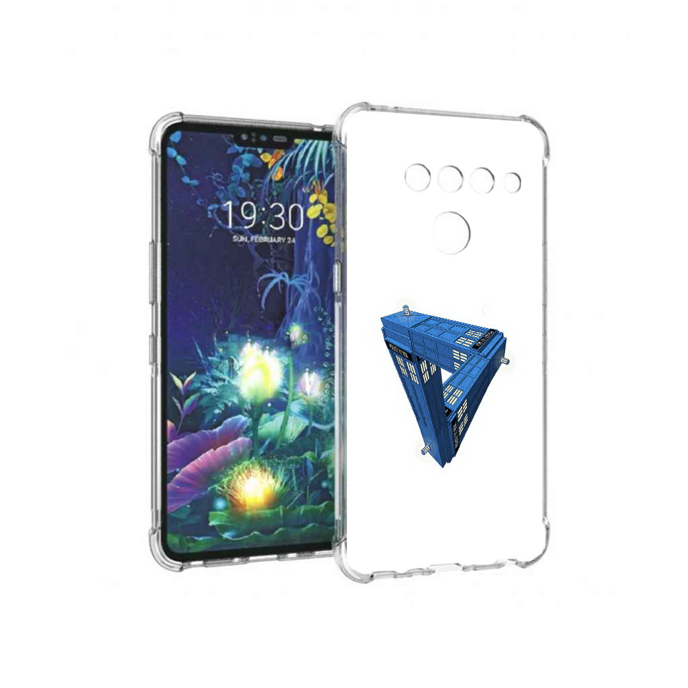 

Чехол MyPads Tocco для LG V50 ThinQ головолока абстракция, Прозрачный, Tocco