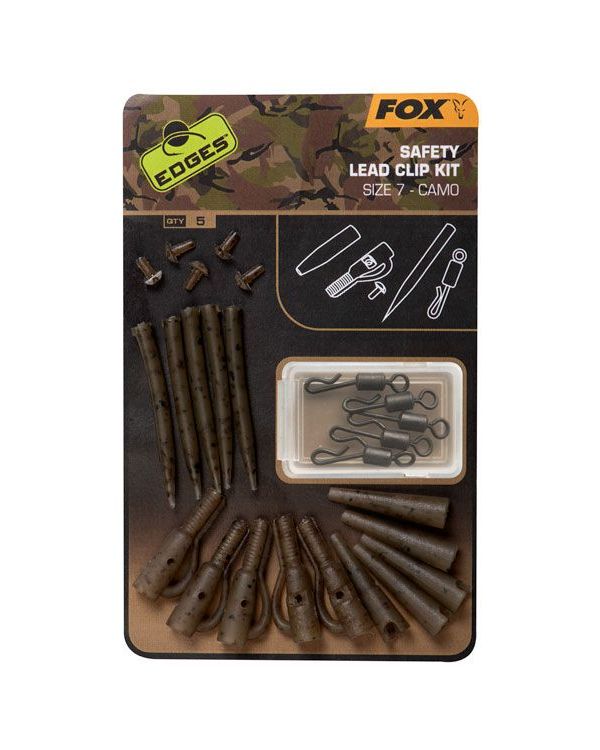 

Набор для монтажа Безопасная Клипса FOX Edges Camo Slik Lead Clip Kit классическй конус