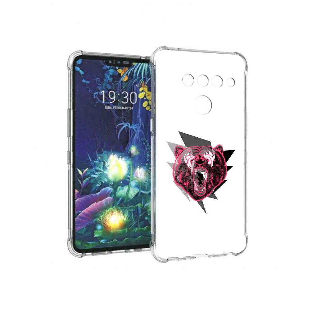 

Чехол MyPads Tocco для LG V50 ThinQ грозовой медведь, Прозрачный, Tocco