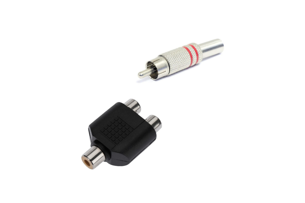 фото Переходник mobicent 2rca - rca mcer310103 черный