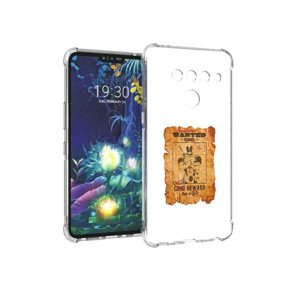 

Чехол MyPads Tocco для LG V50 ThinQ дедпул, Прозрачный, Tocco