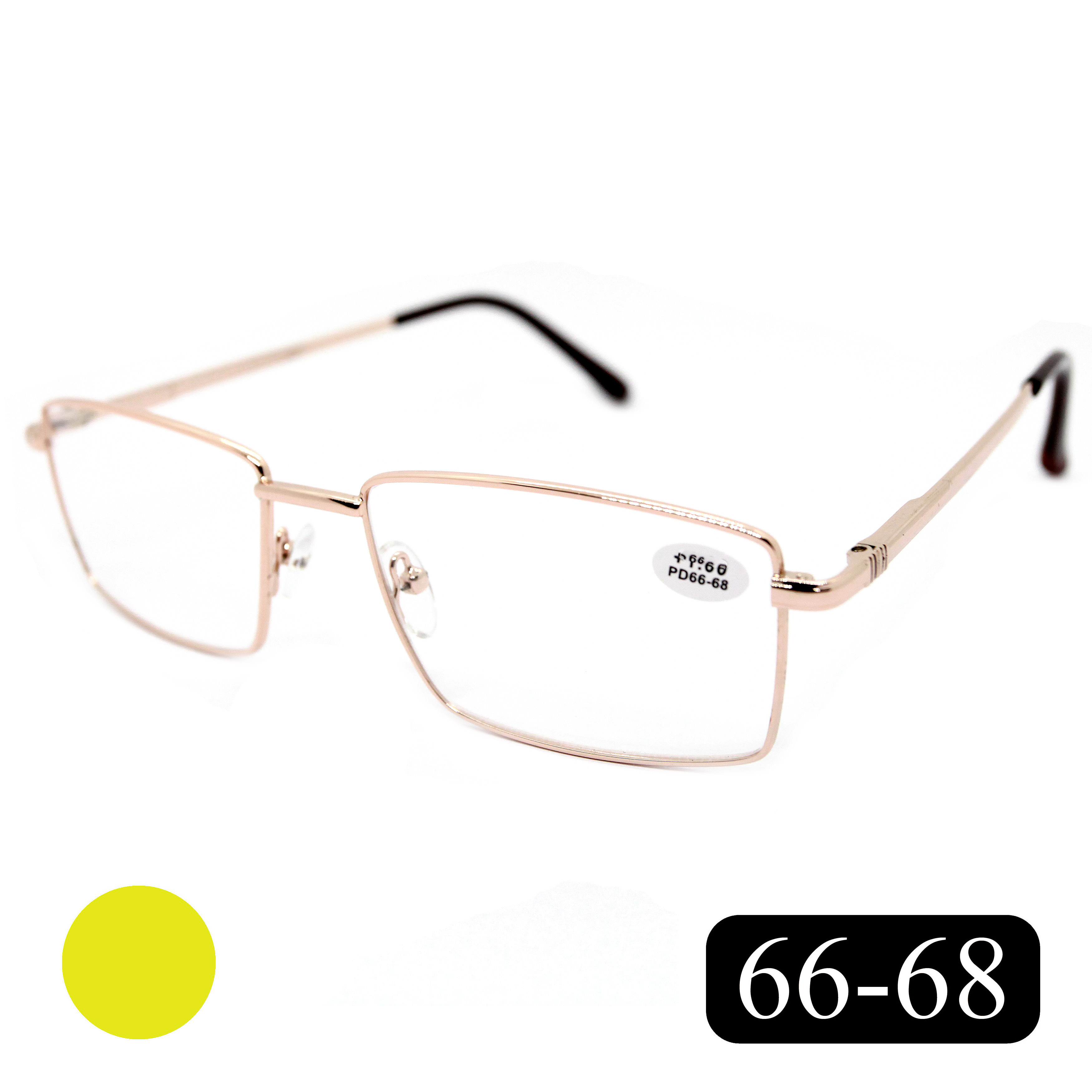 Готовые очки МОСТ 182 M1, для чтения, +0,75, без футляра, золотистые, РЦ 66-68