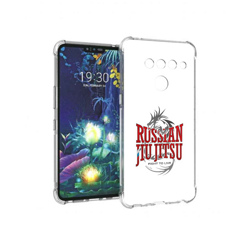 

Чехол MyPads Tocco для LG V50 ThinQ джиу джитсу, Прозрачный, Tocco