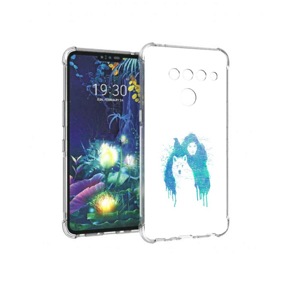 

Чехол MyPads Tocco для LG V50 ThinQ джон сноу, Прозрачный, Tocco