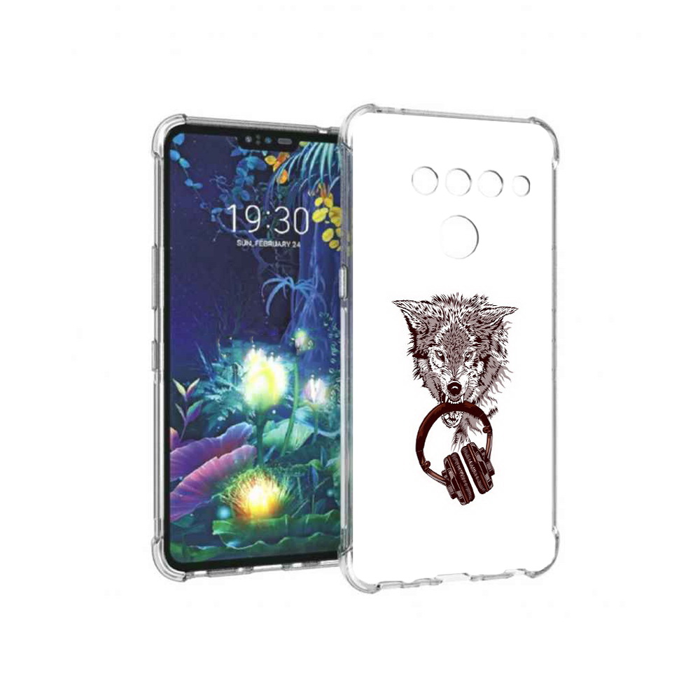 

Чехол MyPads Tocco для LG V50 ThinQ дикий волк, Прозрачный, Tocco