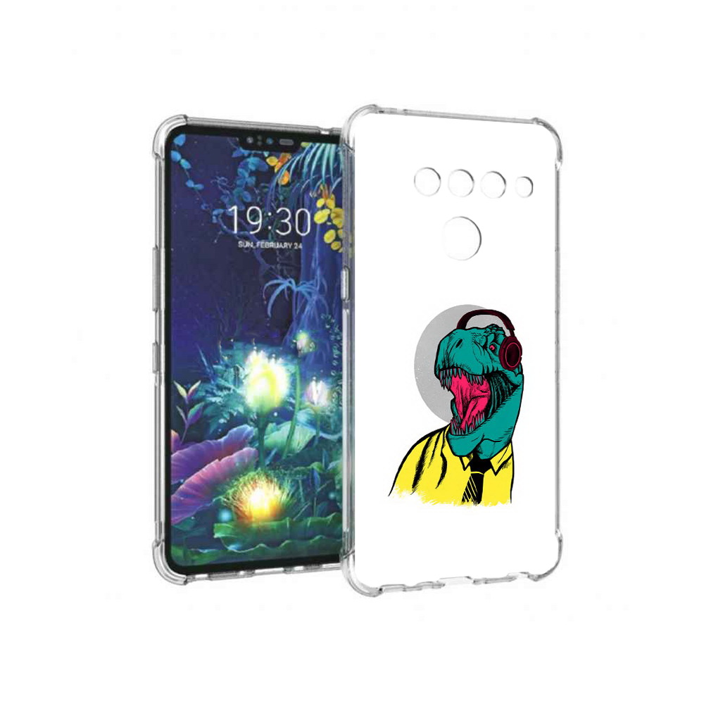 

Чехол MyPads Tocco для LG V50 ThinQ дино, Прозрачный, Tocco