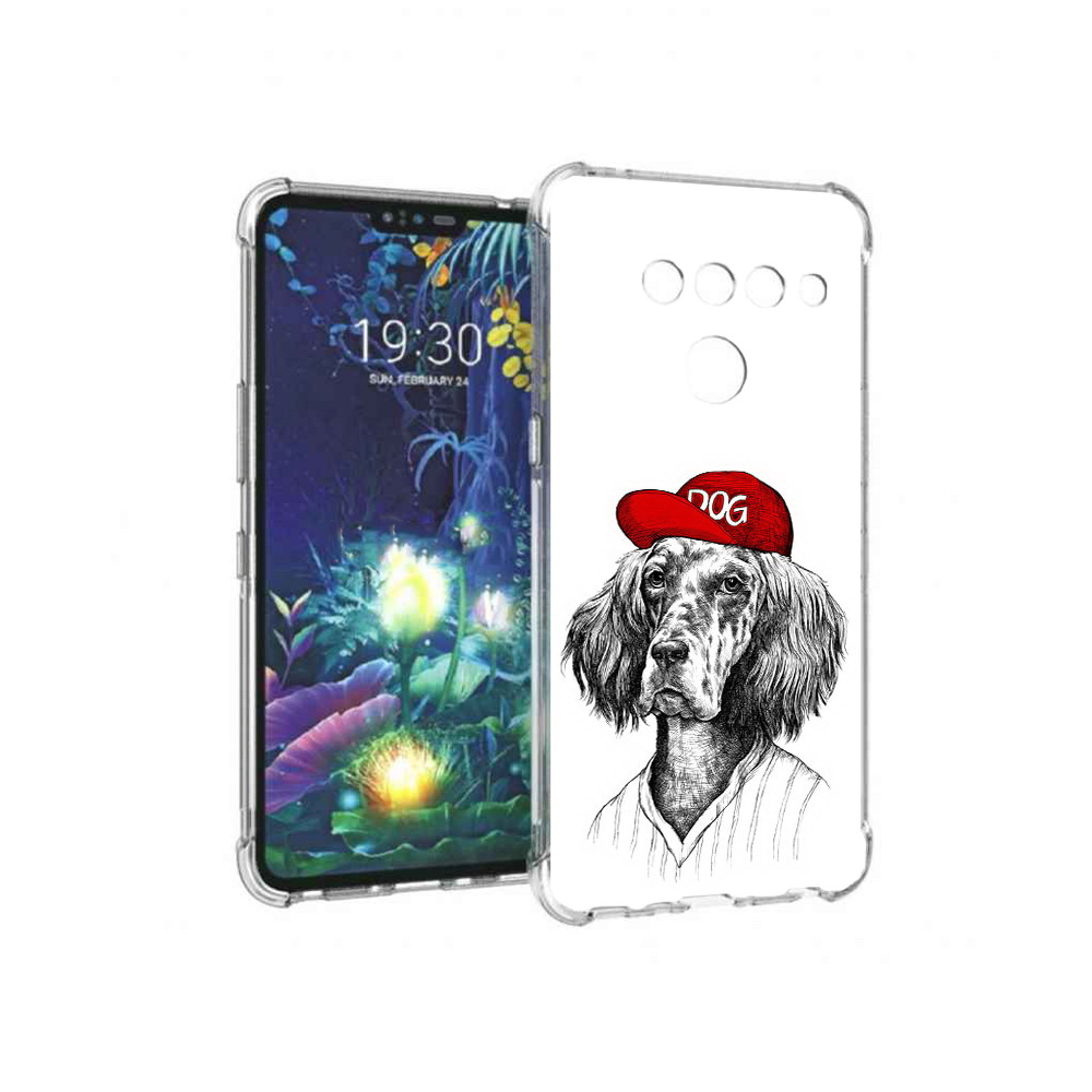 

Чехол MyPads Tocco для LG V50 ThinQ дог, Прозрачный, Tocco