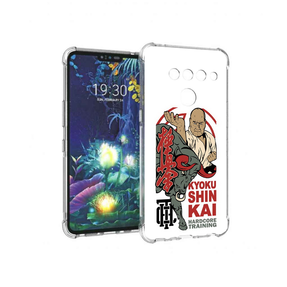 

Чехол MyPads Tocco для LG V50 ThinQ единоборства рисунок, Прозрачный, Tocco