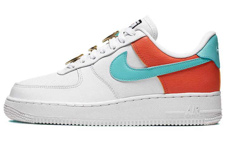 

Кеды унисекс Nike Air Force 1 White Aqua Clay белые 35.5 EU, Белый, Air Force 1 White Aqua Clay