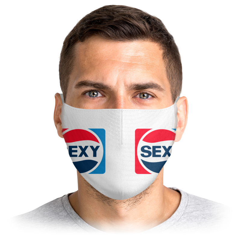 

Многоразовая маска Printio Sexy белая M, Sexy
