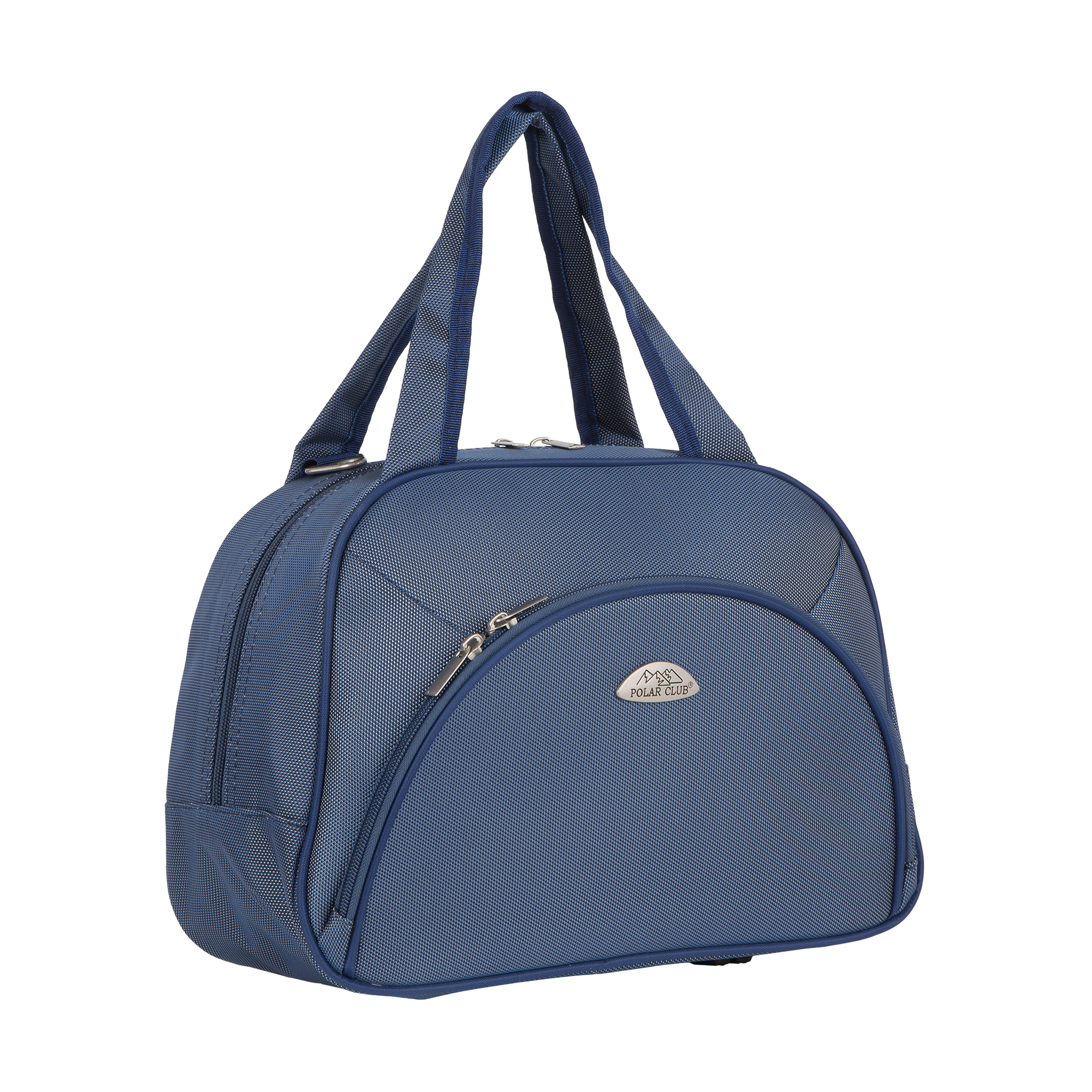 фото Дорожная сумка женская polar п7093 синяя, 27x34x13 см