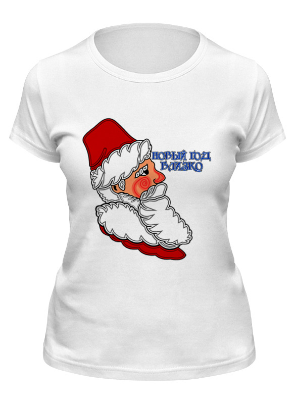 

Футболка женская Printio Новый год близко белая L, Белый, Новый год близко