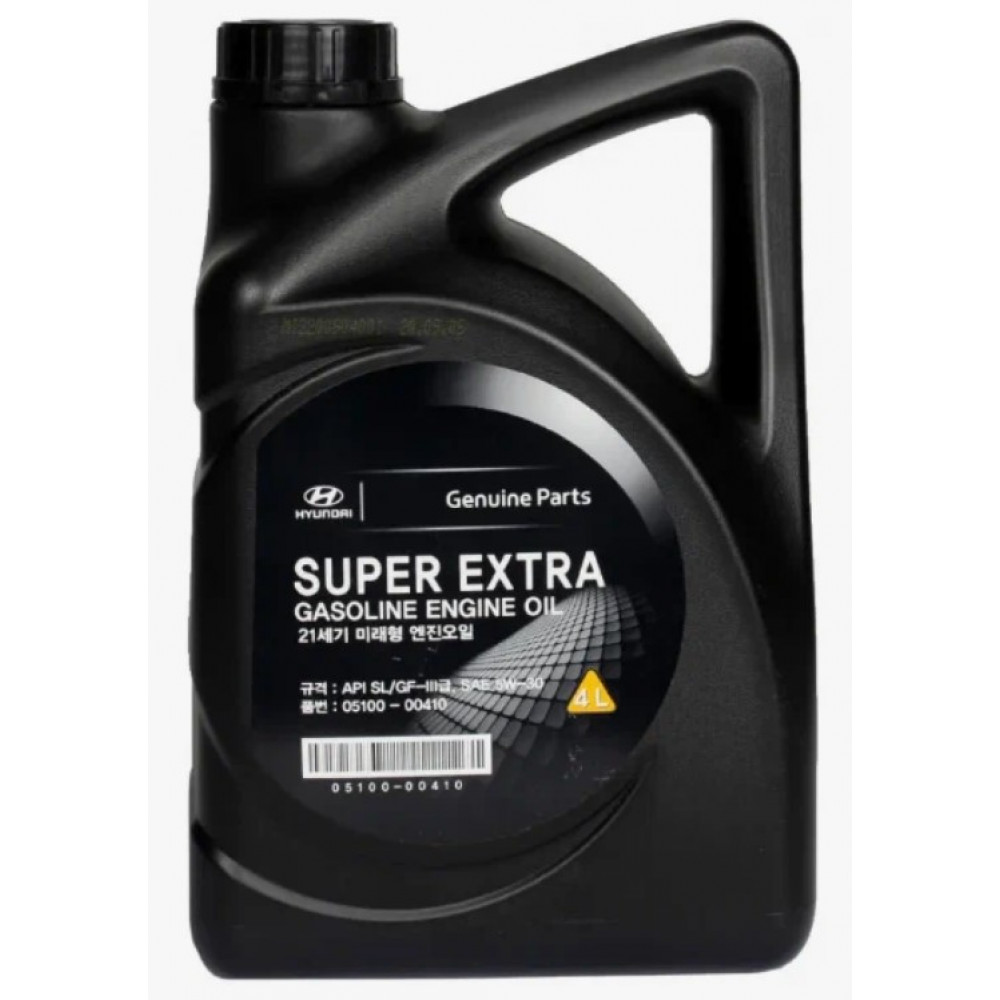 Моторное масло KIA полусинтетическое Super Extra Gasoline Sl/Cf-3, Gf-3 5W30 4л