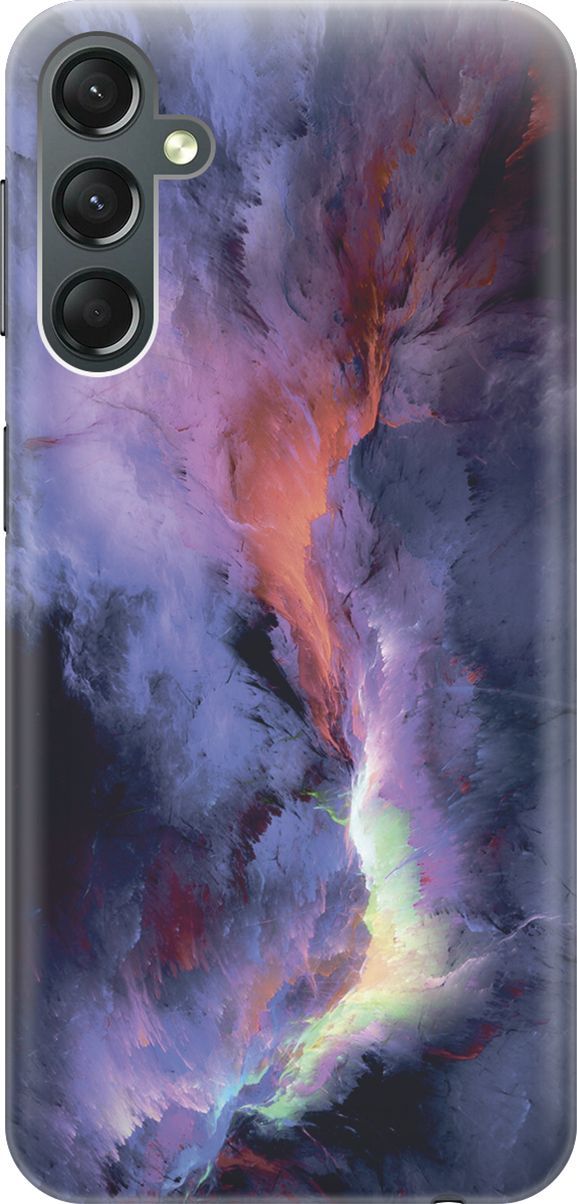

Силиконовый чехол на Samsung Galaxy A24 с принтом "Гром и молния", Фиолетовый;черный, 159515