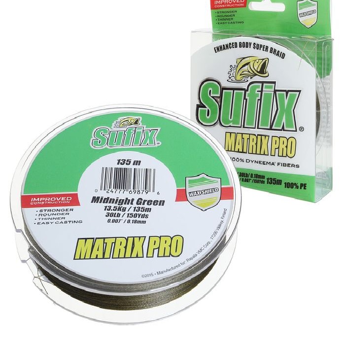 

Леска плетеная SUFIX Matrix Pro разноцвет. 100м 0.18мм 13.5кг