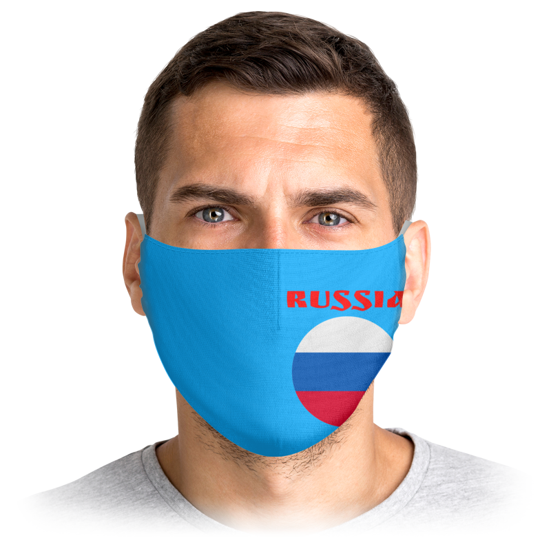 

Многоразовая маска Printio Россия голубая M, Россия