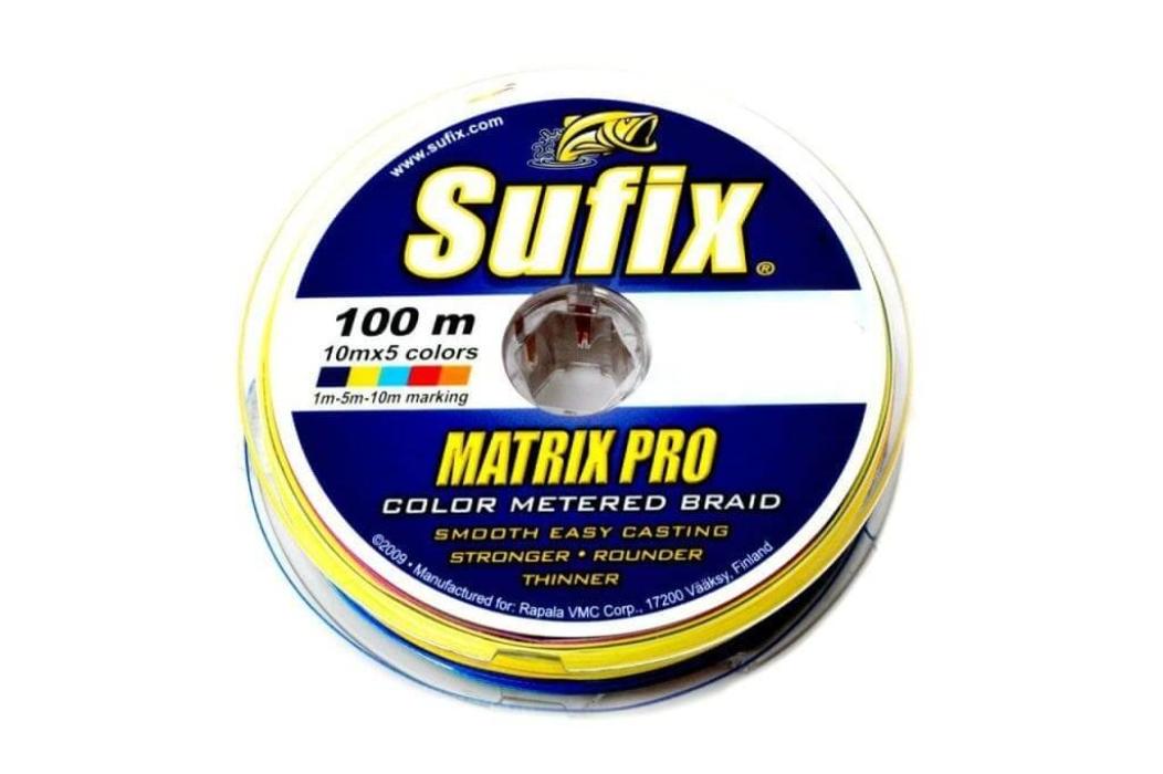 

Леска плетеная SUFIX Matrix Pro разноцвет. 100м 0.20мм 18кг