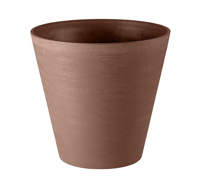 

Цветочный горшок TERAPLAST Re-pot hoop round self watering 33703025406 6 л коричневый 1шт., Re-pot hoop round self watering