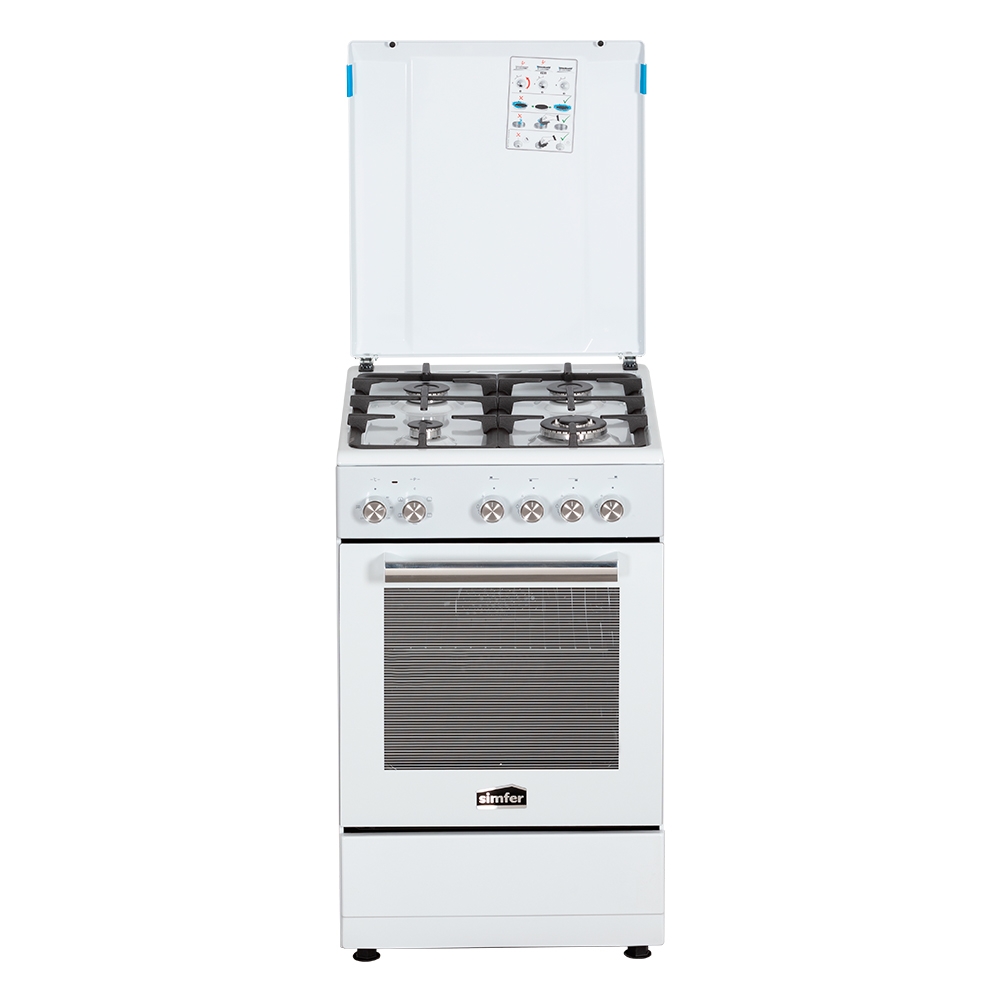 фото Комбинированная плита simfer f56mw45022 white