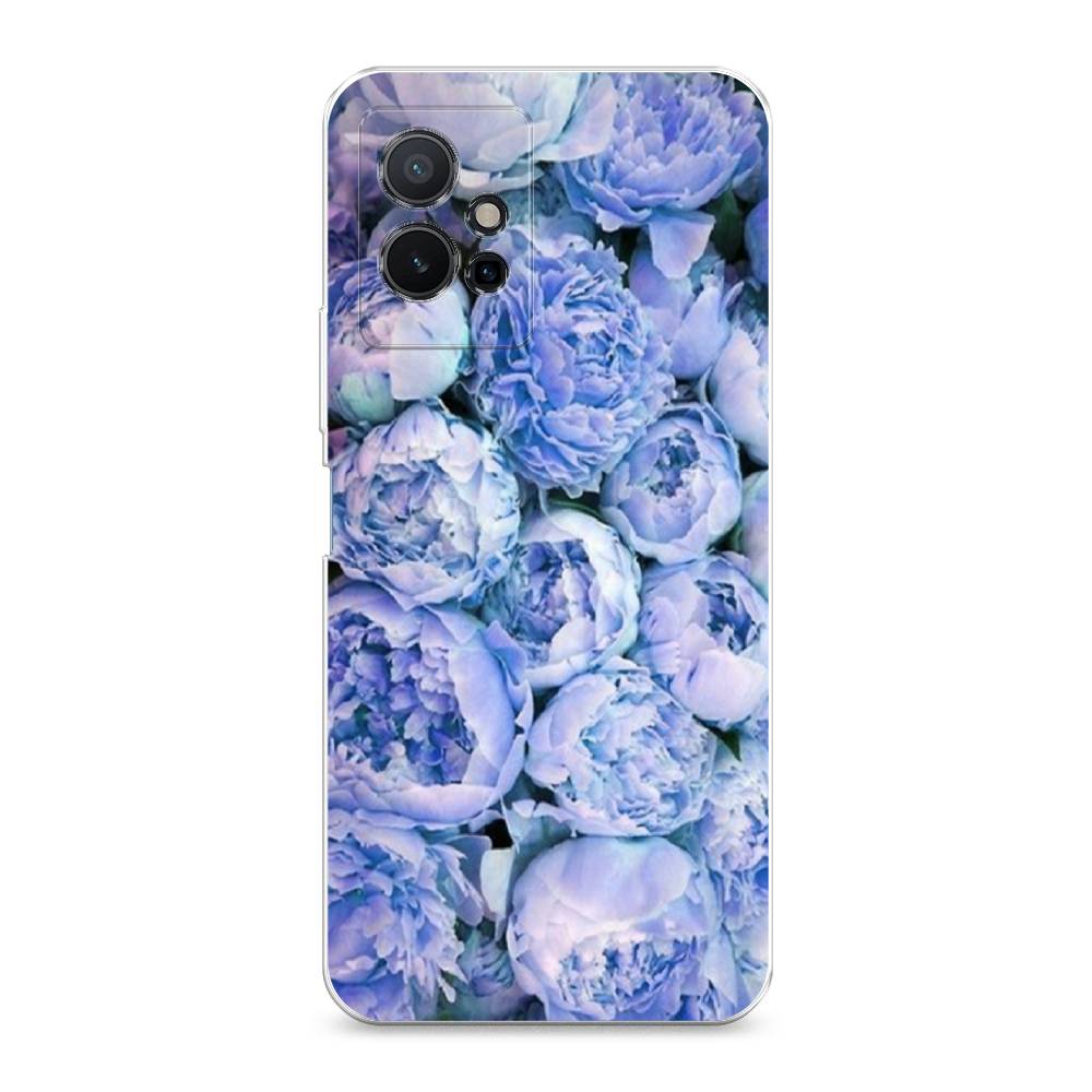 

Чехол Awog на Vivo Y75 5G "Пионы голубые", Разноцветный, 266250-8