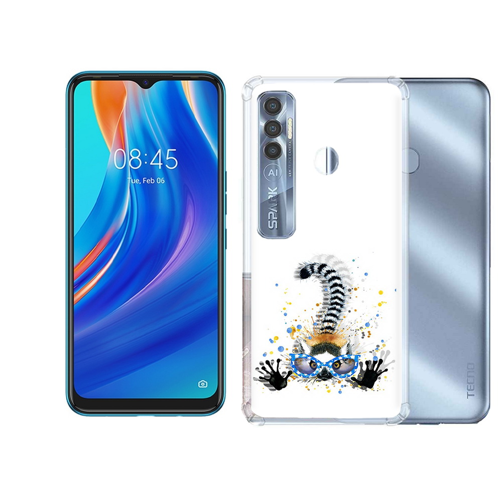 

Чехол MyPads Tocco для Tecno Spark 7 Pro лямур, Прозрачный, Tocco